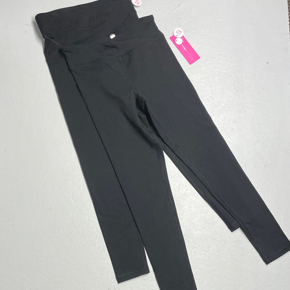 Girls’ Yogalicious Black Leggings - 2 piece set